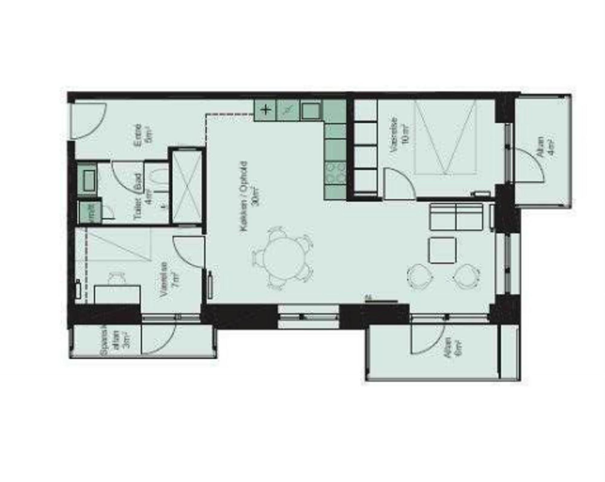 Apartment Stunning 2-bed W Balconies And Fantastic Views Copenhagen